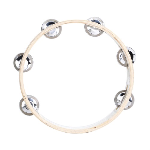 Trống Lắc Tay Gỗ Tambourine Không Mặt